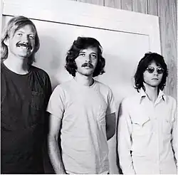 Borderline in 1973. L to R: Jim Rooney, David Gershen, Jon Gershen
