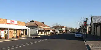 Main street in Bordertown