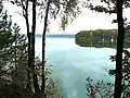 Northwestern shore and sailing boat base