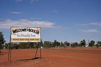 Entry into Boulia