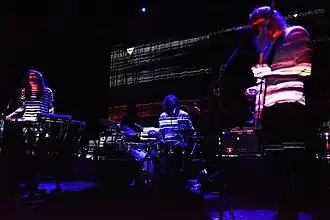 Moon Duo performing at the Bowery Ballroom in NYC