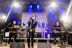The German synth-pop band Boytronic at the Nocturnal Culture Night 12 2017 in Deutzen/Germany.