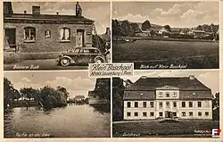 A postcard showing images of the village, c. 1930