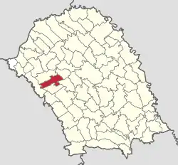 Location in Botoșani County