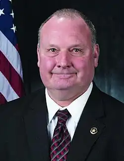 2019 color head and shoulders photo of Bradley J. LaRose, US Marshal for Vermont