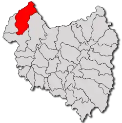 Location in Covasna County