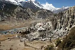 Bhraka as seen from the north east