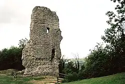 Remains of Bramber Castle, the original administrative centre of the Rape