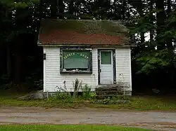 A former barbershop in Brant Lake NY