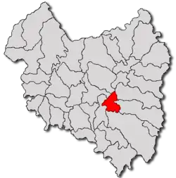 Location in Covasna County