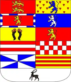 coats of arms of the duchy of Brunswick-Lüneburg (1596–1599);