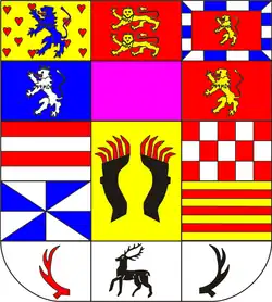 coats of arms of the duchy of Brunswick-Lüneburg (1599–1613);