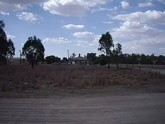Brawlin – with disused rail siding at left background