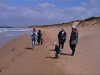 Main beach at Breamlea