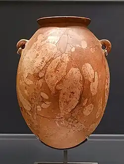 Breccia vessel, Naqada II, 3500-3100 BCE, Louvre Museum E 10887 (G)