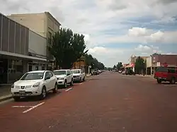 Streets paved with brick in downtown Dalhart