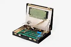 Apple I #10 The Briefcase Apple on display