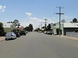 Swann Street, the main street of Brim