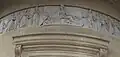 The frieze above the main entrance by EH Baily