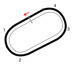 Map of the Bristol Motor Speedway