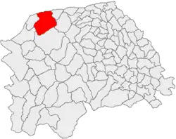 Location in Suceava County