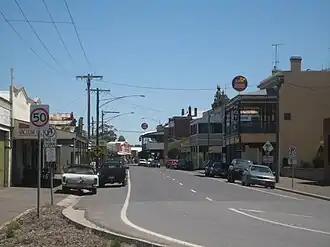 Brooke Street, the town's main street February 2010