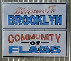 Brooklyn's welcome sign