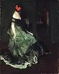 The Red Bow by Charles W. Hawthorne, circa 1902 Brooklyn Museum