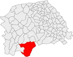 Location in Suceava County