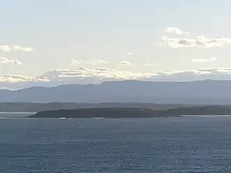 Broulee Island looking south from Burri Point