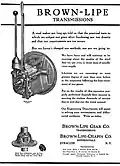 Brown-lipe transmissions 1917