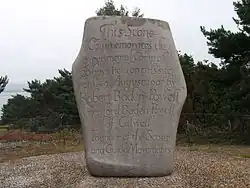 Image 32Memorial stone on Brownsea Island commemorating the first Scout encampment, Aug 1-9, 1907, Brownsea Island