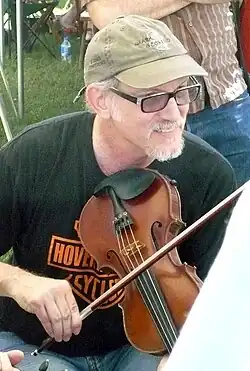 Bruce Molsky playing the fiddle in 2009