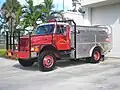 Brush 28, an off-road vehicle for clearing roads after hurricanes, drafting, and fighting brush and wildfires.