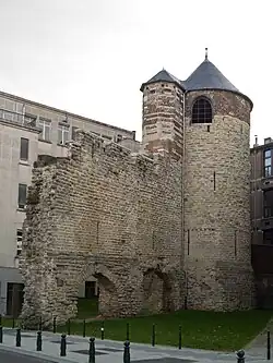 The Anneessens Tower or Angle Tower, outside view