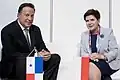 Polish Prime Minister Szydło with Juan Carlos Varela (2016)