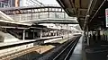 The Nambu Line platforms looking east from platform 2, March 2013