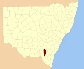 Location in New South Wales