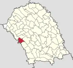 Location in Botoșani County