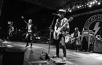 Buckcherry performing in Rock Island, Illinois in 2016