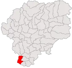 Location in Bistrița-Năsăud County