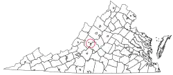 Location of Buena Vista, Virginia