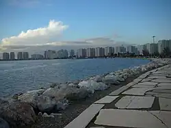 Buildings in Mavişehir from Bostanlı shore
