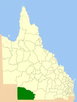 Location in Queensland