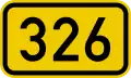 B 326 shield}}