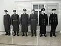 Mannequins wearing Bundeswehr greatcoats of the 1960s
