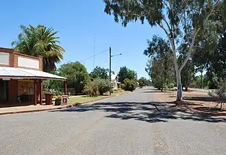 Bena St, the main street of Burcher