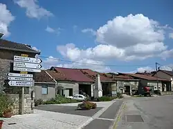 The war memorial and surroundings in Bure