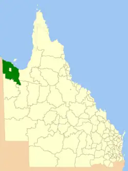 Location within Queensland