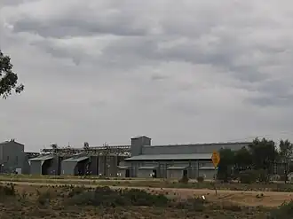 The largest rice silo complex in the southern hemisphere at Burraboi